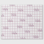 custom name gift wrap cadeaupapier (Vlak)