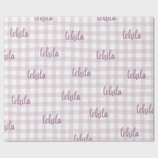 custom name gift wrap cadeaupapier (Vlak)