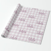 custom name gift wrap cadeaupapier (Uitgerold)