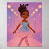 Custom Name Girl Poster (Voorkant)