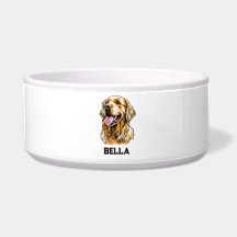 Custom Name Golden Retriever Dog Portrait Funny