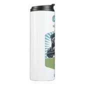 Custom Name Golf is het leven Thermosbeker (Gedraaid links)