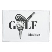 Custom Name Golf Kussensloop (Achterkant)