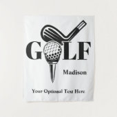 Custom Name Golf Wandkleed (Voorkant)