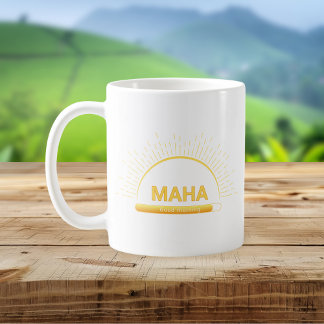Custom Name Good Morning Minimal Mug Koffiemok
