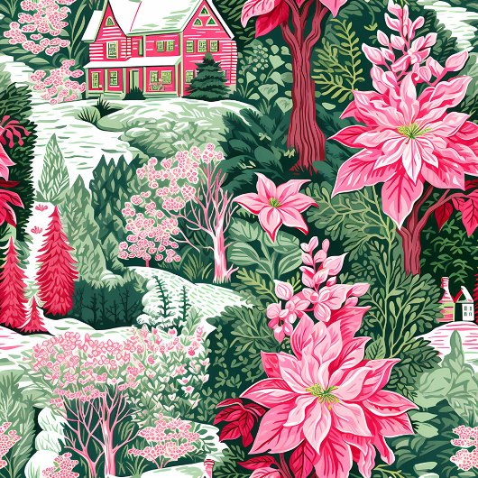 Custom name green and pink Christmas preppy towel Bad Handdoek