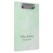 Custom name green watercolor klembord (Rechts)