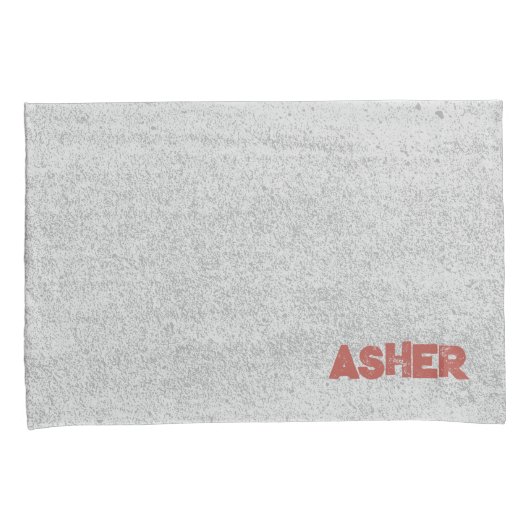 Custom Name Grey Boys Dinosaur Roaring T-Rex Kussensloop (Voorkant-Rechts)