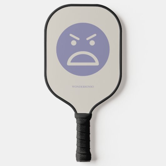 Custom Name Happy Sad Emotions Pickleball Paddle (Voorkant)