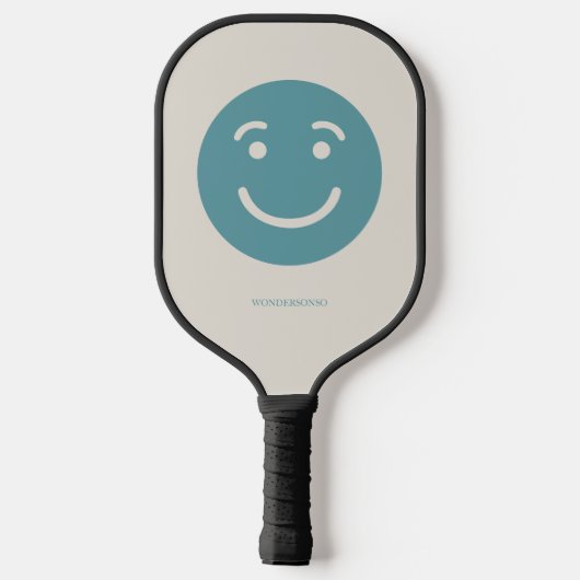 Custom Name Happy Sad Emotions Pickleball Paddle (Achterkant)