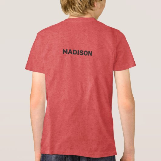 Custom Name Hiking Tri-Blend Shirt (Achterkant)