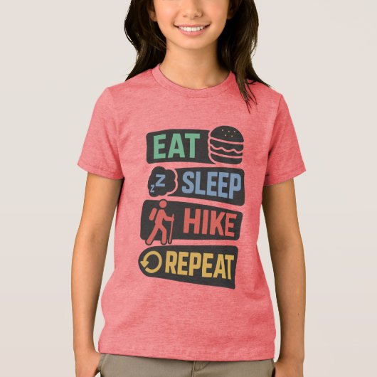 Custom Name Hiking Tri-Blend Shirt (Voorkant)