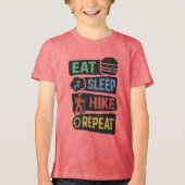 Custom Name Hiking Tri-Blend Shirt (Voorkant)