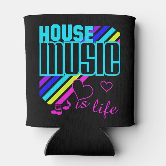 Custom Name House Music Blikjeskoeler (Achterkant)