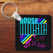 Custom Name House Music Sleutelhanger (Voorkant)