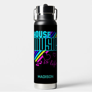 Custom Name House Music Waterfles