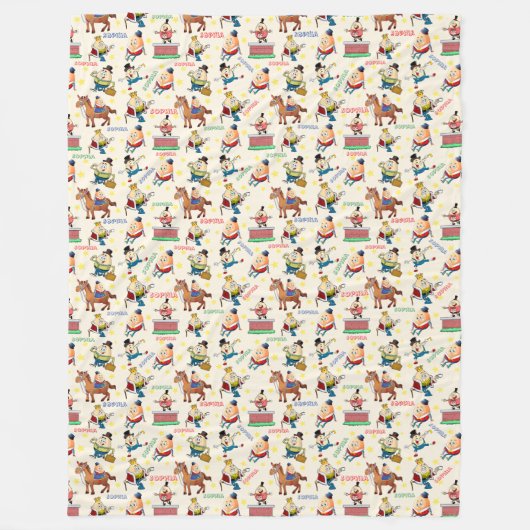 Custom Name Humpty Dumpty Nursery Rhyme Fleece Deken (Voorkant)