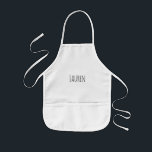 Custom Name Kids Apron Kinder Schort<br><div class="desc">Custom Name Kids Apron</div>