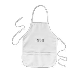 Custom Name Kids Apron Kinder Schort
