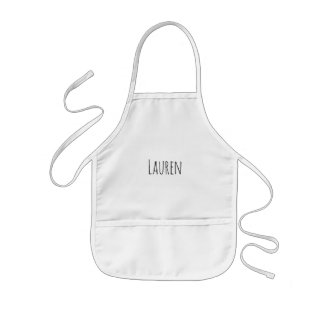 Custom Name Kids Apron Kinder Schort