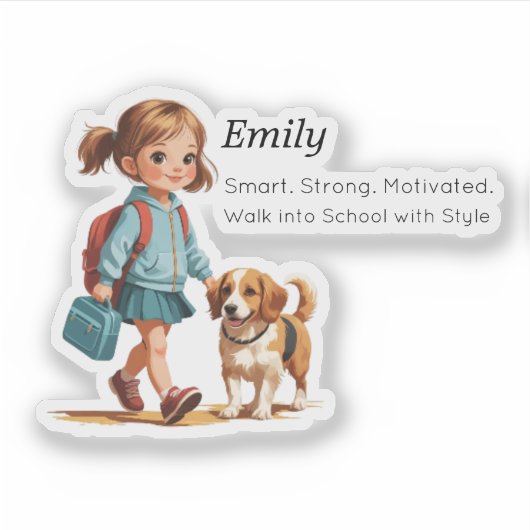 Custom Name Label Sticker – 3 Fields (Voorkant)