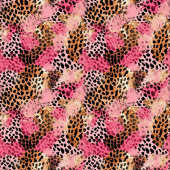 Custom name leopard skin watercolor gift pack medium cadeauzakje