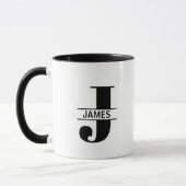 Custom Name Letter 'J' Mug Mok (Links)