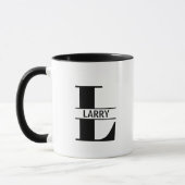 Custom Name Letter 'L' Mug Mok (Links)