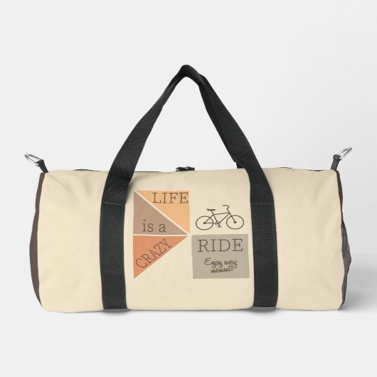 Custom Name Life is een Crazy Ride Plunjezak (Voorkant)