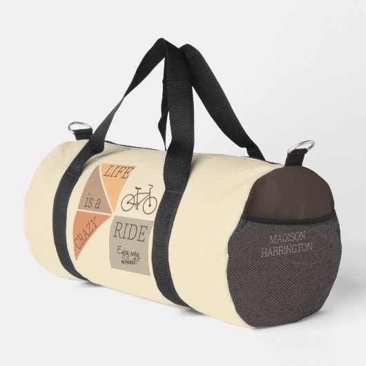 Custom Name Life is een Crazy Ride Plunjezak (Rechterhoek)