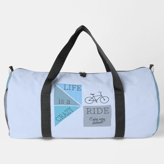 Custom Name Life is een Crazy Ride Plunjezak (Achterkant)