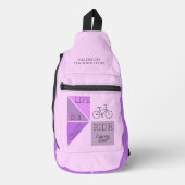 Custom Name Life is een Crazy Ride Sling Bag (Voorkant)