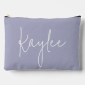 Custom Name Lilac Cosmetic Bag for Bridesmaid Gift Etui (Voorkant)