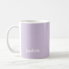 Custom Name Lilac Mist Mug Personalized Minimal  Koffiemok