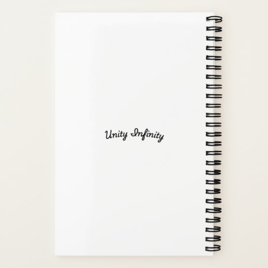 Custom Name Little Hands, Big Love Notitieboek (Achterkant)