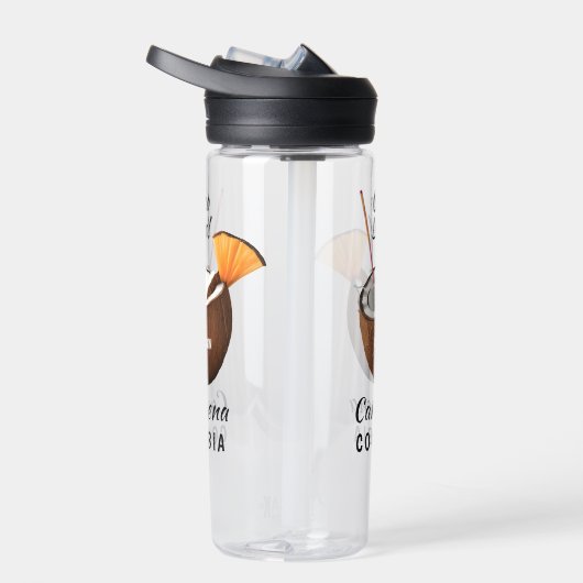 Custom Name & Location Coco Loco Waterfles (Rechts)