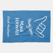 Custom Name, Location & Color Shaka Theedoek (Horizontaal)