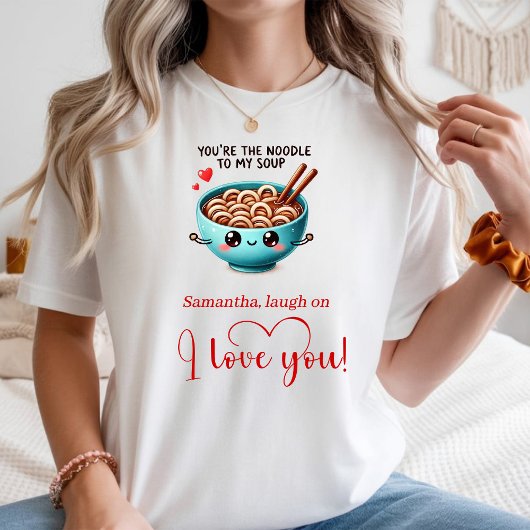 Custom Name Love Quote Funny Food Women Tee T-shirt