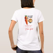 Custom Name Love Women T-Shirt Funny Food Art (Achterkant)