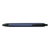 Custom Name Luxury Royal Elegant Monogran Zwarte Inkt Pen (Achterkant)