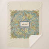 Custom Name Luxury Zentangle Sherpa Blanket Deken (Voorkant)