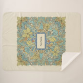 Custom Name Luxury Zentangle Sherpa Blanket Sherpa Deken (Voorkant (horizontaal))