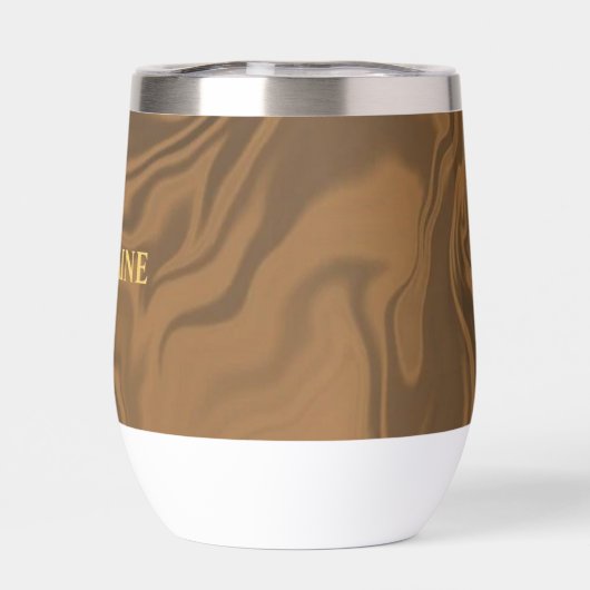 Custom name marble brown texture (Achterkant)