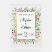 Custom name > message me - Wedding Acrylic Sign Acryl Bord (Voorkant)