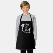 Custom Name Mini Chef Kids Apron Schort (Gedragen)