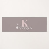 Custom Name Minimal Fitness Yoga Mat (Voorkant (horizontaal))