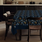 Custom Name Minimalist Navy Gold Tablecloth Chic  Tafelkleed