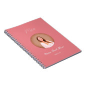 Custom Name Minimalist Spiral Photo Notebook  Notitieboek (Rechterzijde)