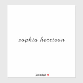 Custom Name Modern Script Design Sticker