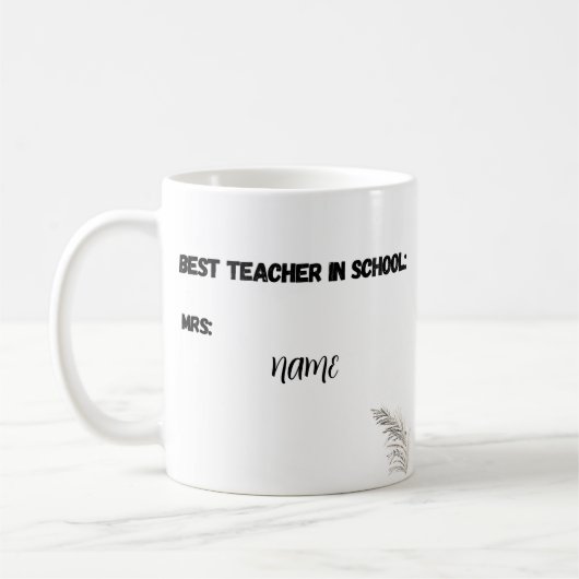 Custom Name Mok - Terug naar School Gift voor doce (Links)